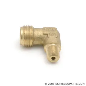 3/8" M x 1/8" M BSP Brass L Fitting