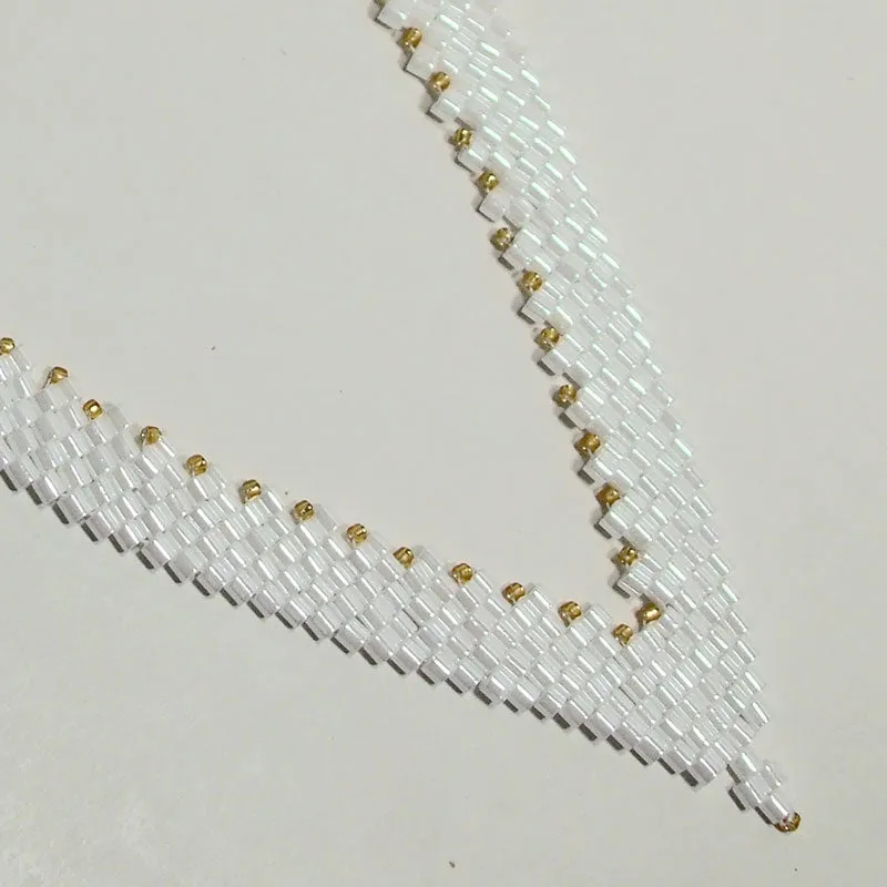 Adalcira, Seed Bead, v-Shaped, Necklace