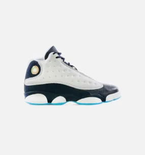 Air Jordan 13 Retro Obsidian Grade School Lifestyle Shoe -  White/Obsidian/Dark Powder Blue