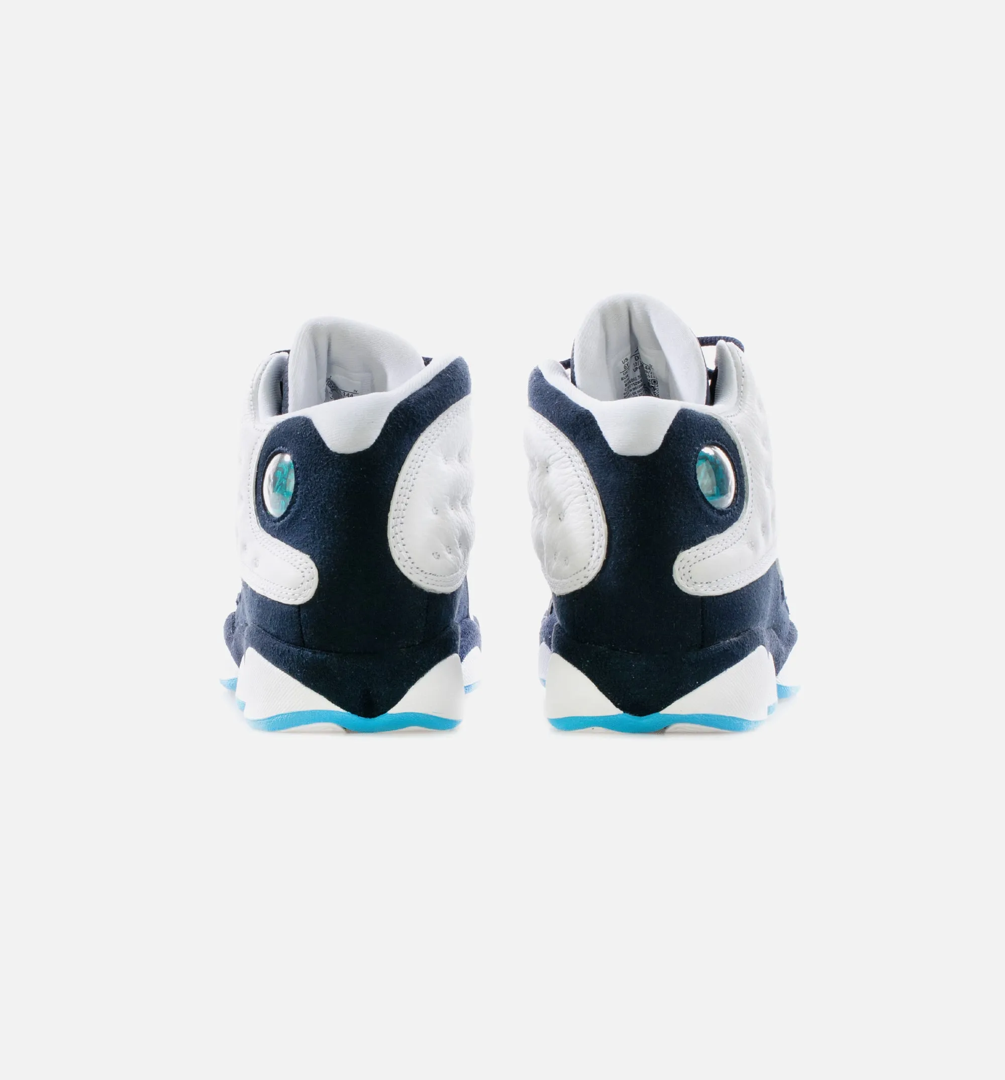 Air Jordan 13 Retro Obsidian Grade School Lifestyle Shoe -  White/Obsidian/Dark Powder Blue