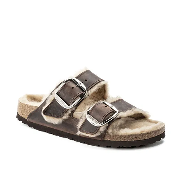 Arizona Big Buckle Shearling Brown        