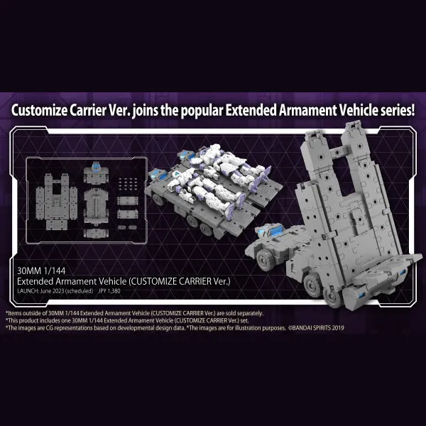 Bandai 1/144 30mm Extended Armament Vehicle Customize Carrier Ver.