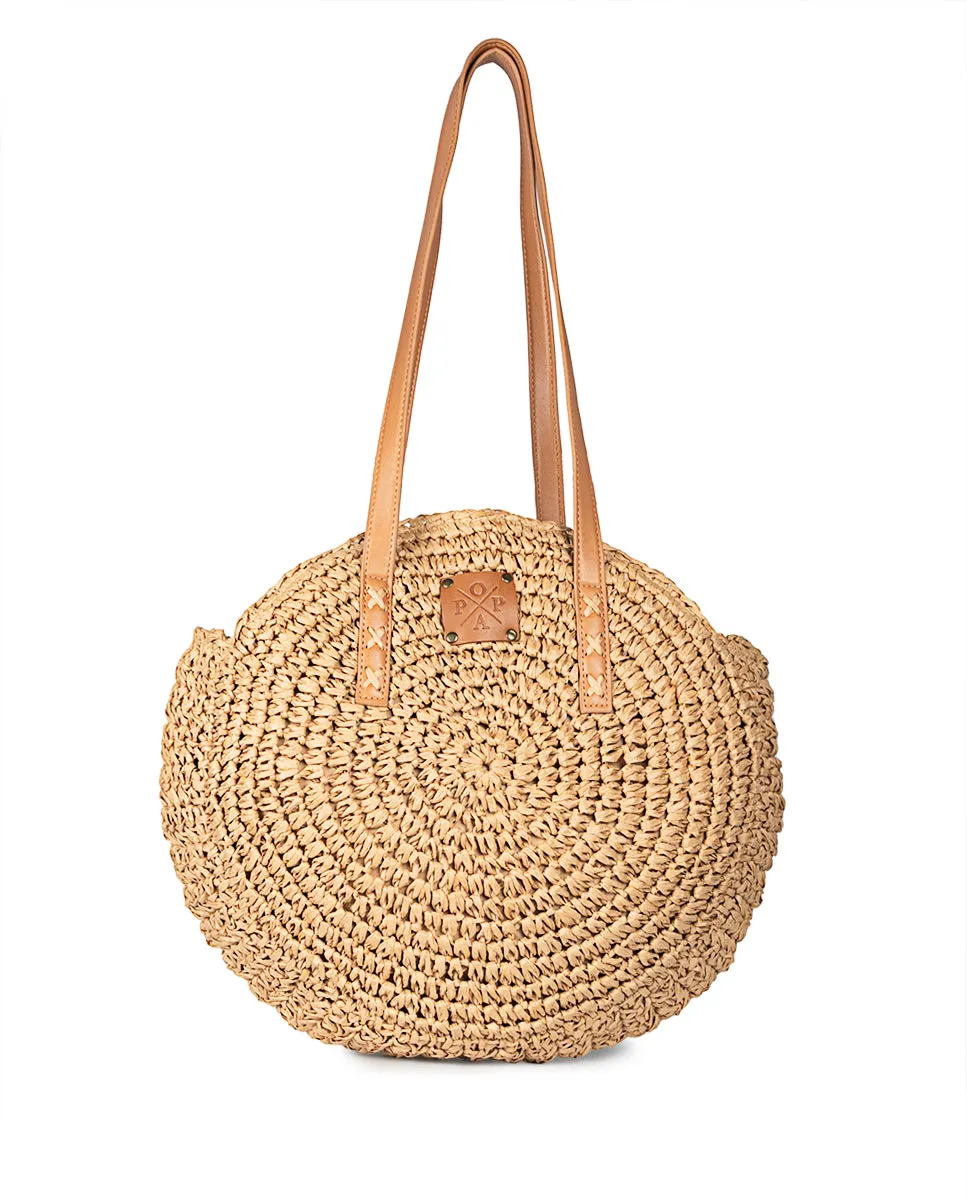 Bolso Luciana Rafia Camel