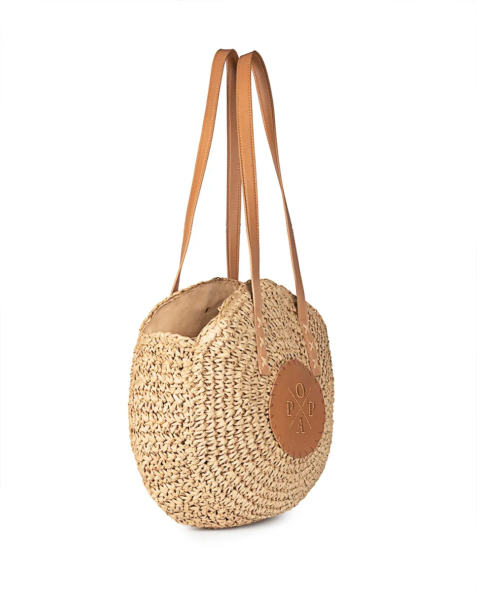 Bolso Luciana Rafia Camel