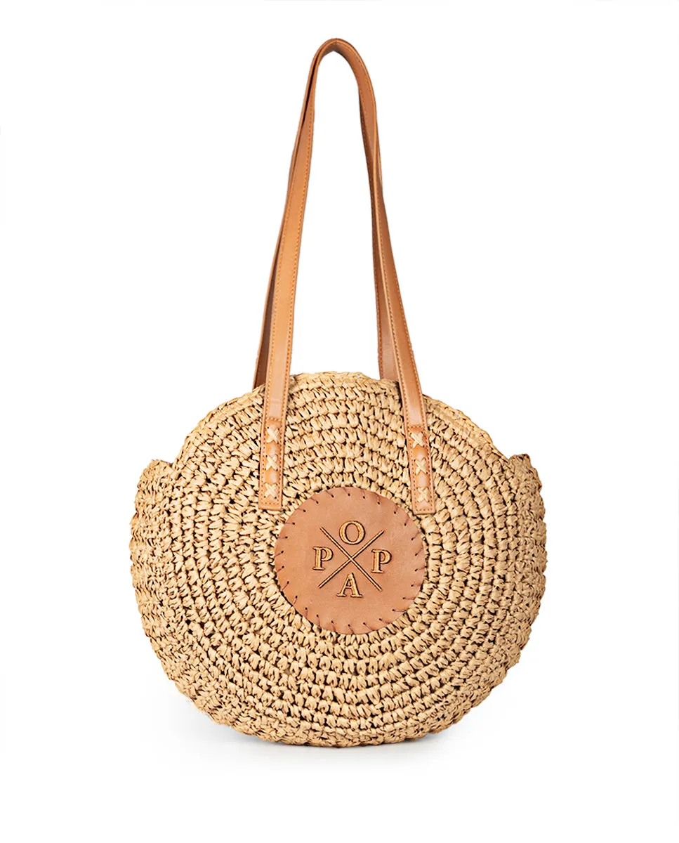 Bolso Luciana Rafia Camel