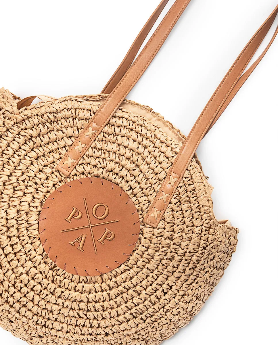 Bolso Luciana Rafia Camel