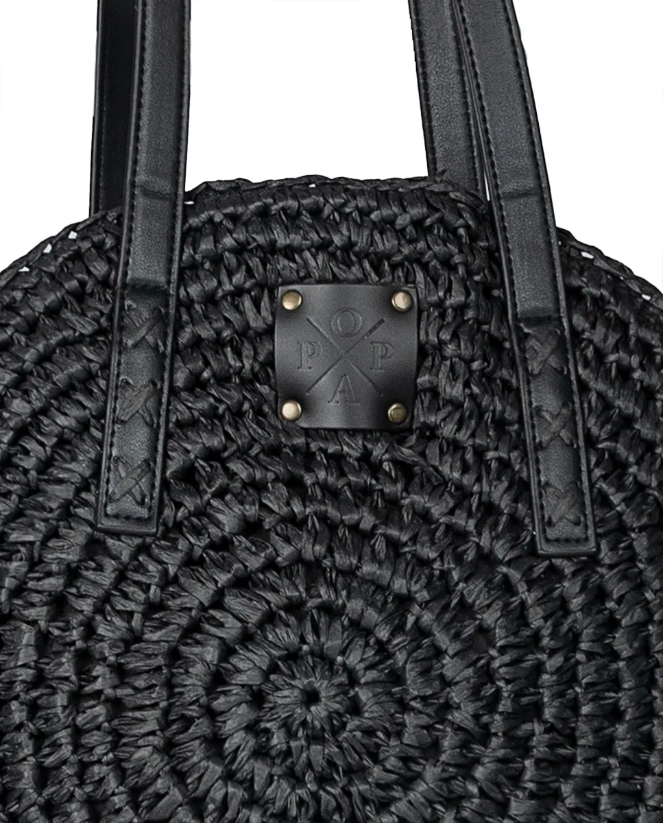 Bolso Luciana Rafia Negro