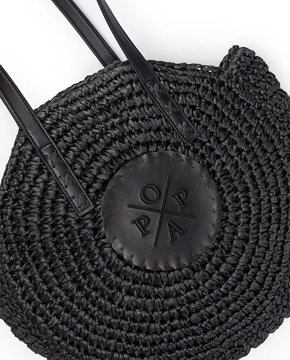 Bolso Luciana Rafia Negro