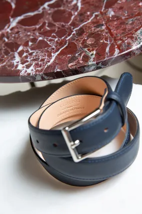 Ceinture Cesar en cuir - Marine