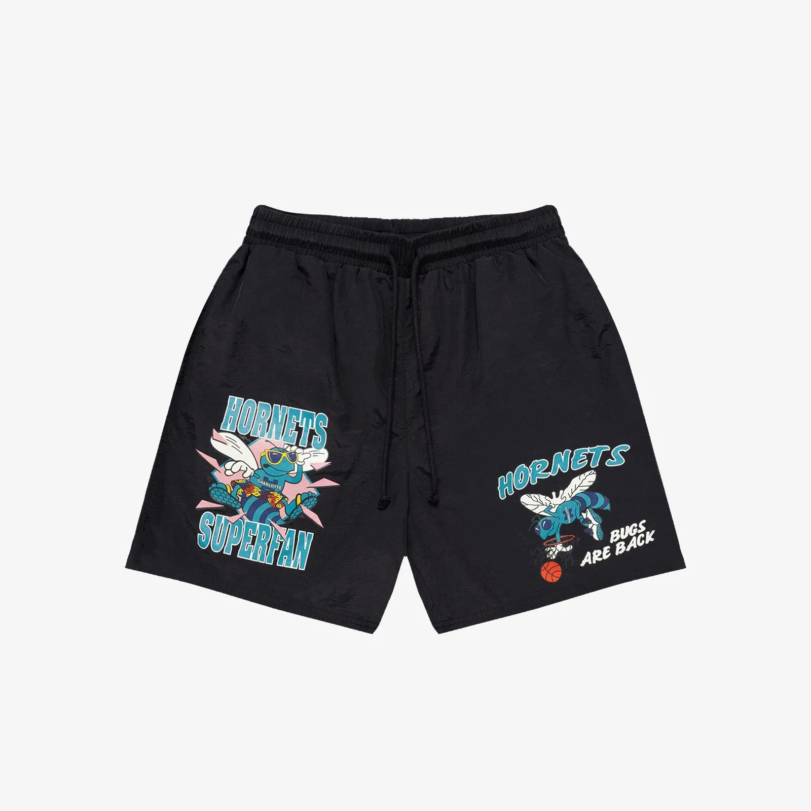 Charlotte Hornets Bugs Are Back Shorts - Black