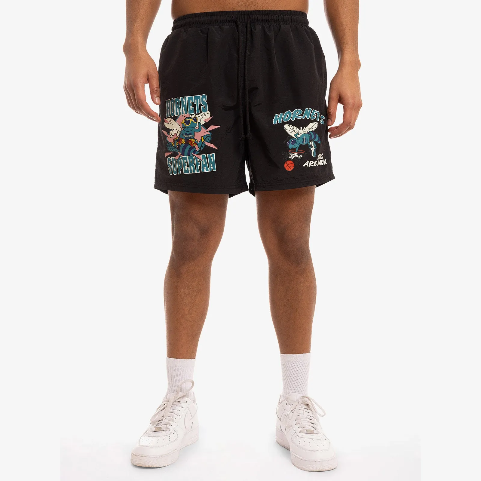 Charlotte Hornets Bugs Are Back Shorts - Black