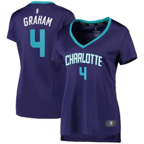 Charlotte Hornets Devonte Graham Fanatics Branded Replica Fast Break Player Statement Jersey Womens - Purple | Ireland O4719Y4