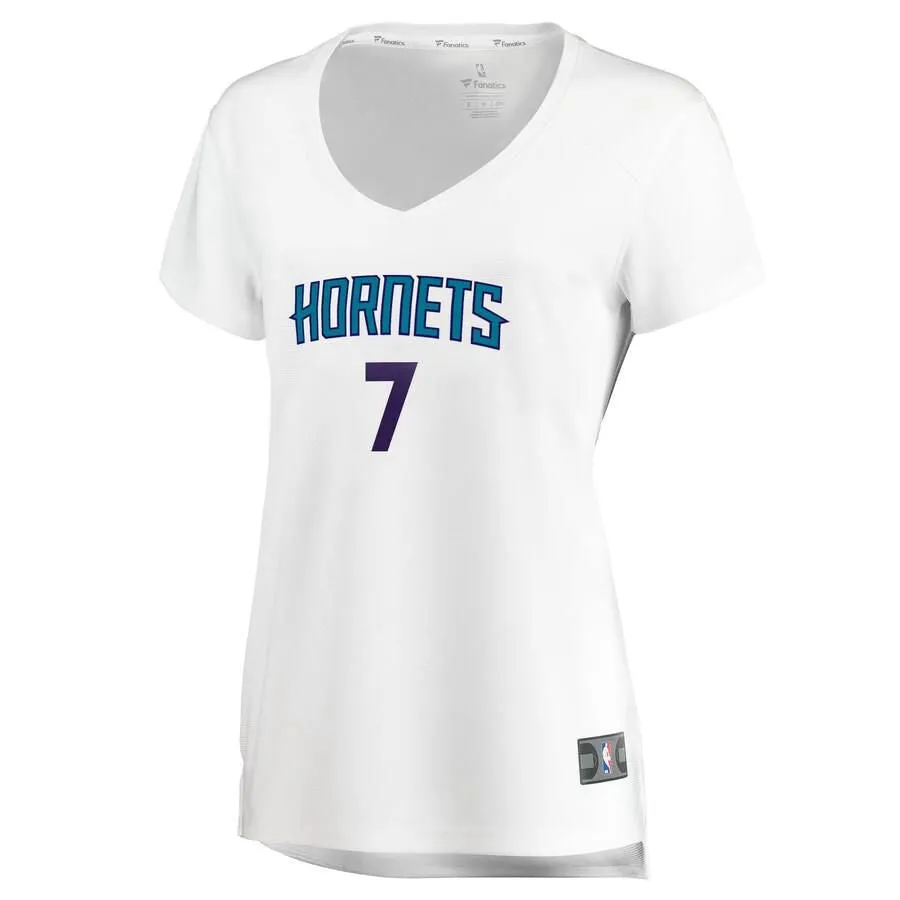 Charlotte Hornets Dwayne Bacon Fanatics Branded Replica Fast Break Player Association Jersey Womens - White | Ireland I1486F6