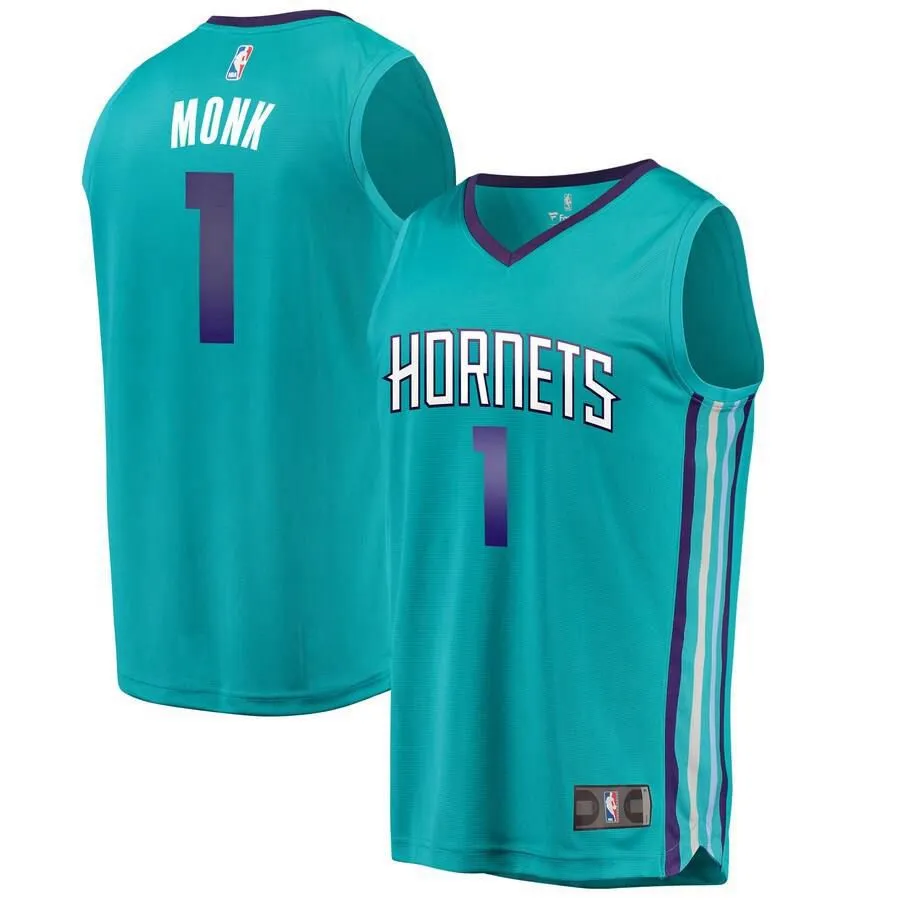 Charlotte Hornets Malik Monk Fanatics Branded Replica Fast Break Icon Jersey Kids - Blue | Ireland Y5629R7