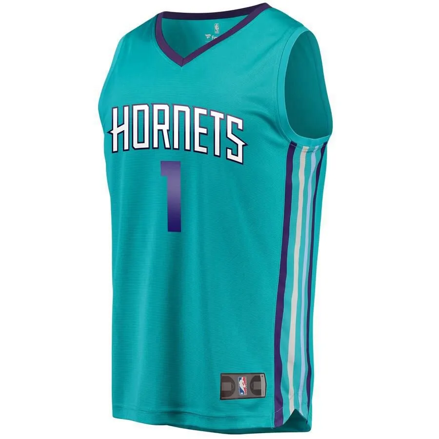 Charlotte Hornets Malik Monk Fanatics Branded Replica Fast Break Icon Jersey Kids - Blue | Ireland Y5629R7