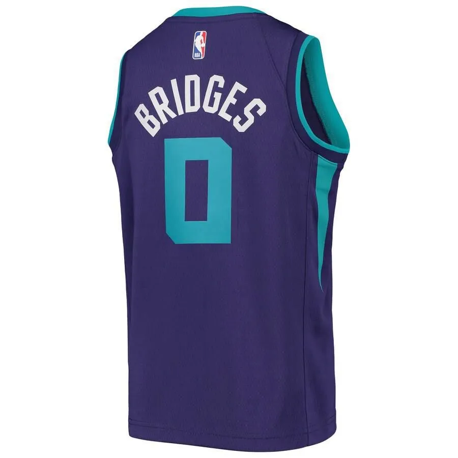 Charlotte Hornets Miles Bridges Jordan Brand Swingman Player Statement Jersey Kids - Purple | Ireland W8097Z5