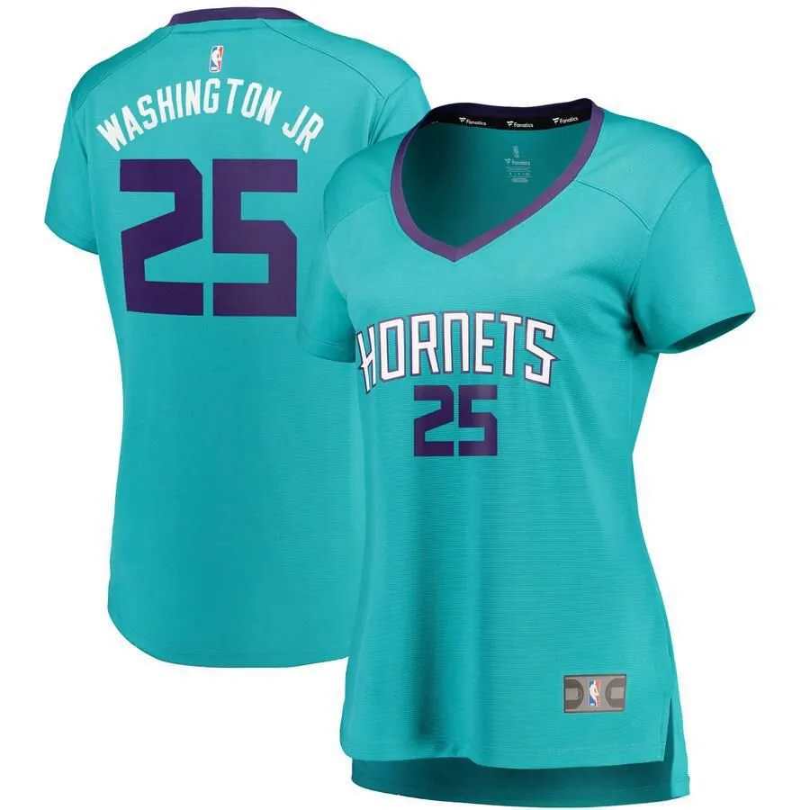 Charlotte Hornets PJ Washington Jr. Fanatics Branded Replica Fast Break Player Icon Jersey Womens - Blue | Ireland R2072O0