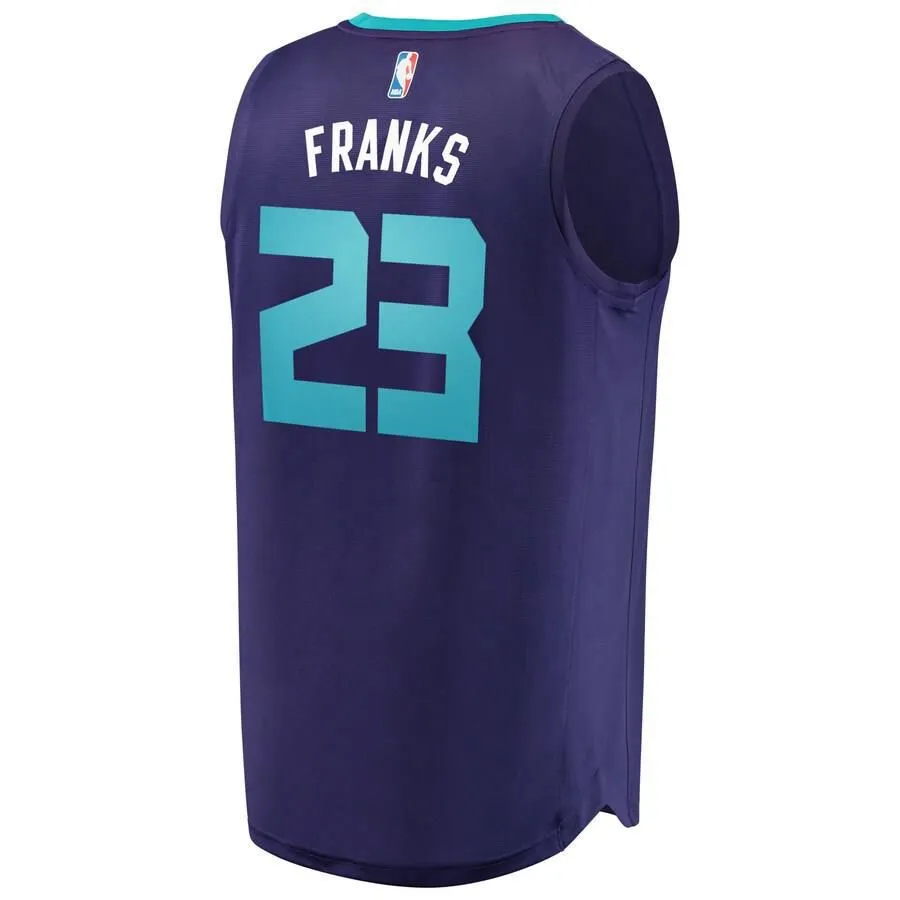 Charlotte Hornets Robert Franks Fanatics Branded Replica Fast Break Statement Jersey Kids - Purple | Ireland V3884H5