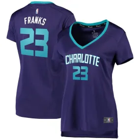 Charlotte Hornets Robert Franks Fanatics Branded Replica Fast Break Statement Jersey Womens - Purple | Ireland D8353K7