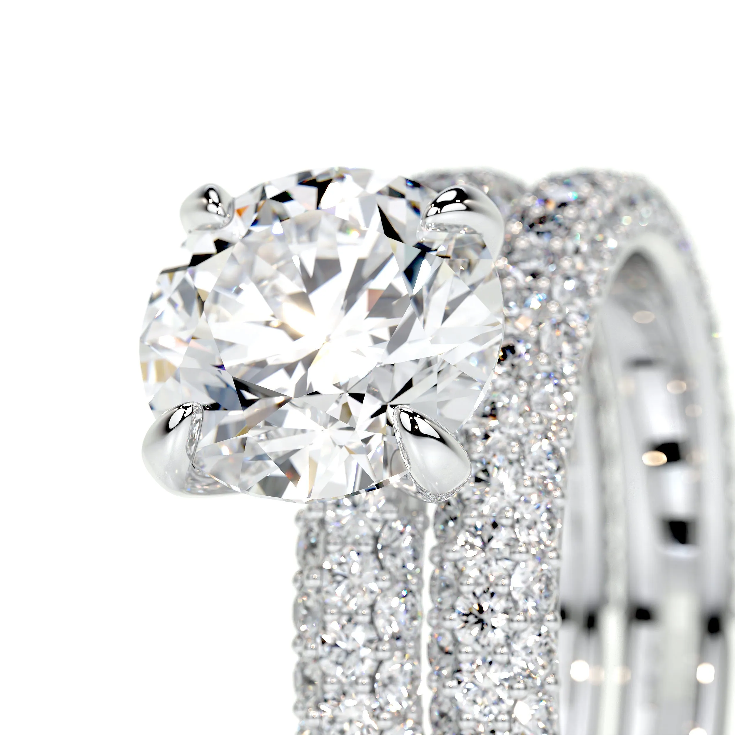 Charlotte Lab Grown Diamond Bridal Set -Platinum