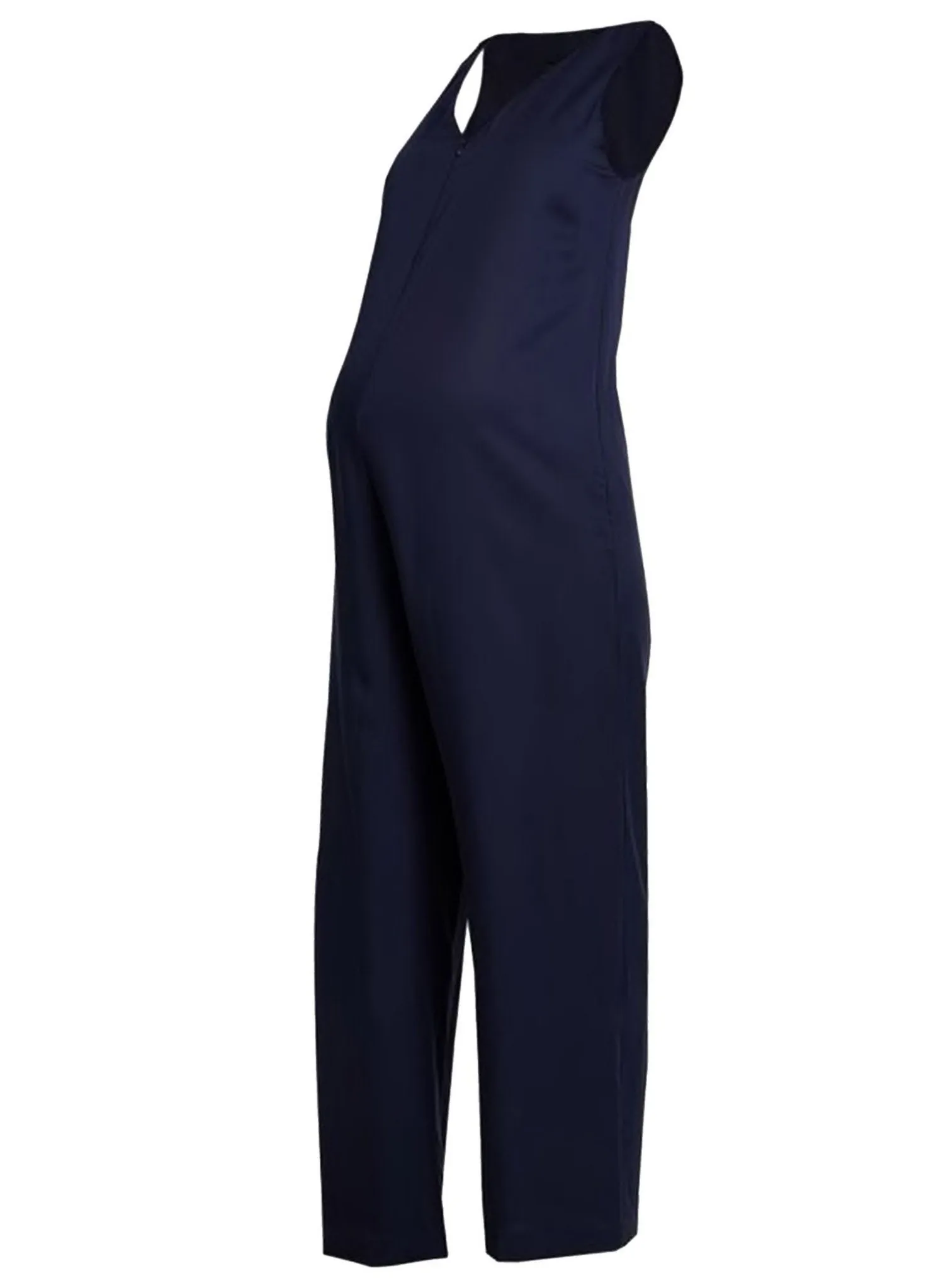 Charlotte Maternity Jumpsuit - Dark Blue