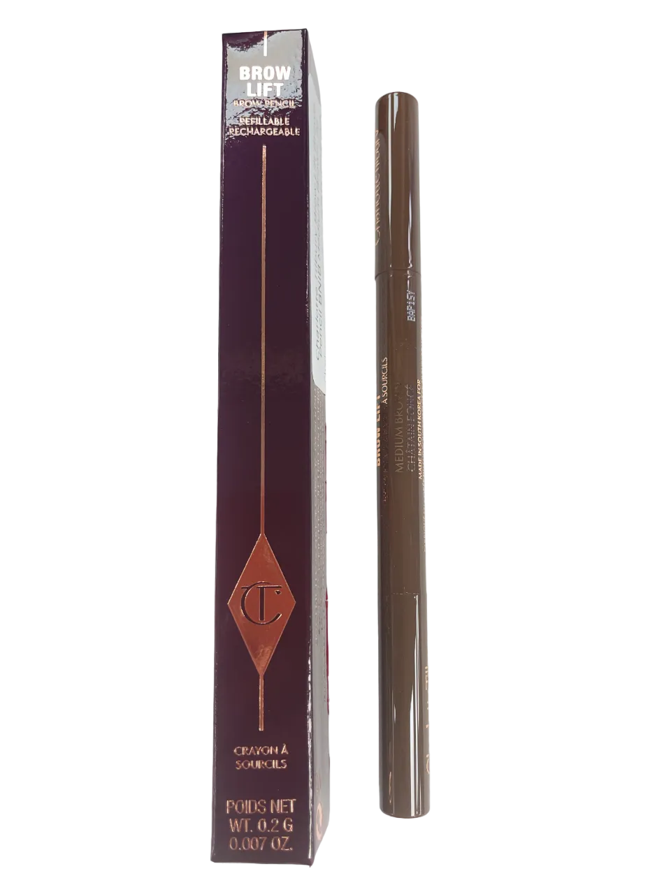 Charlotte Tilbury Brow Lift Brown Pencil BNIB Medium Brown .2g