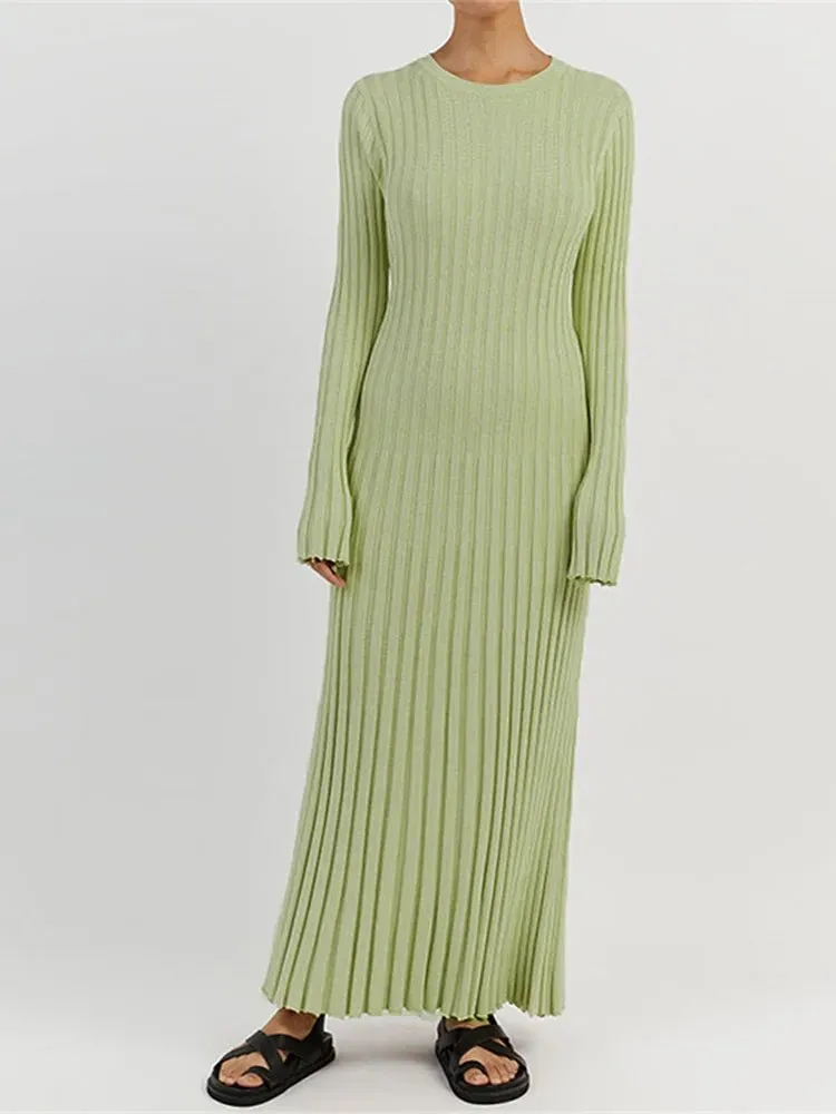 Chic Ribbed Knit Dress - Upgrade Your Winter Style