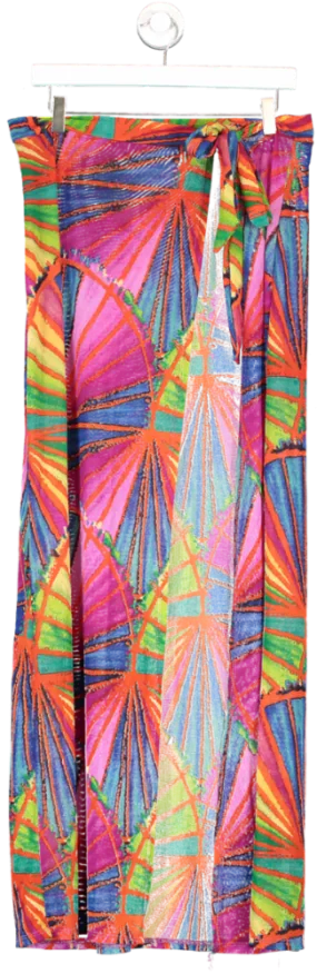 Fashion Nova Multicoloured Vibrant Print Sarong UK XL