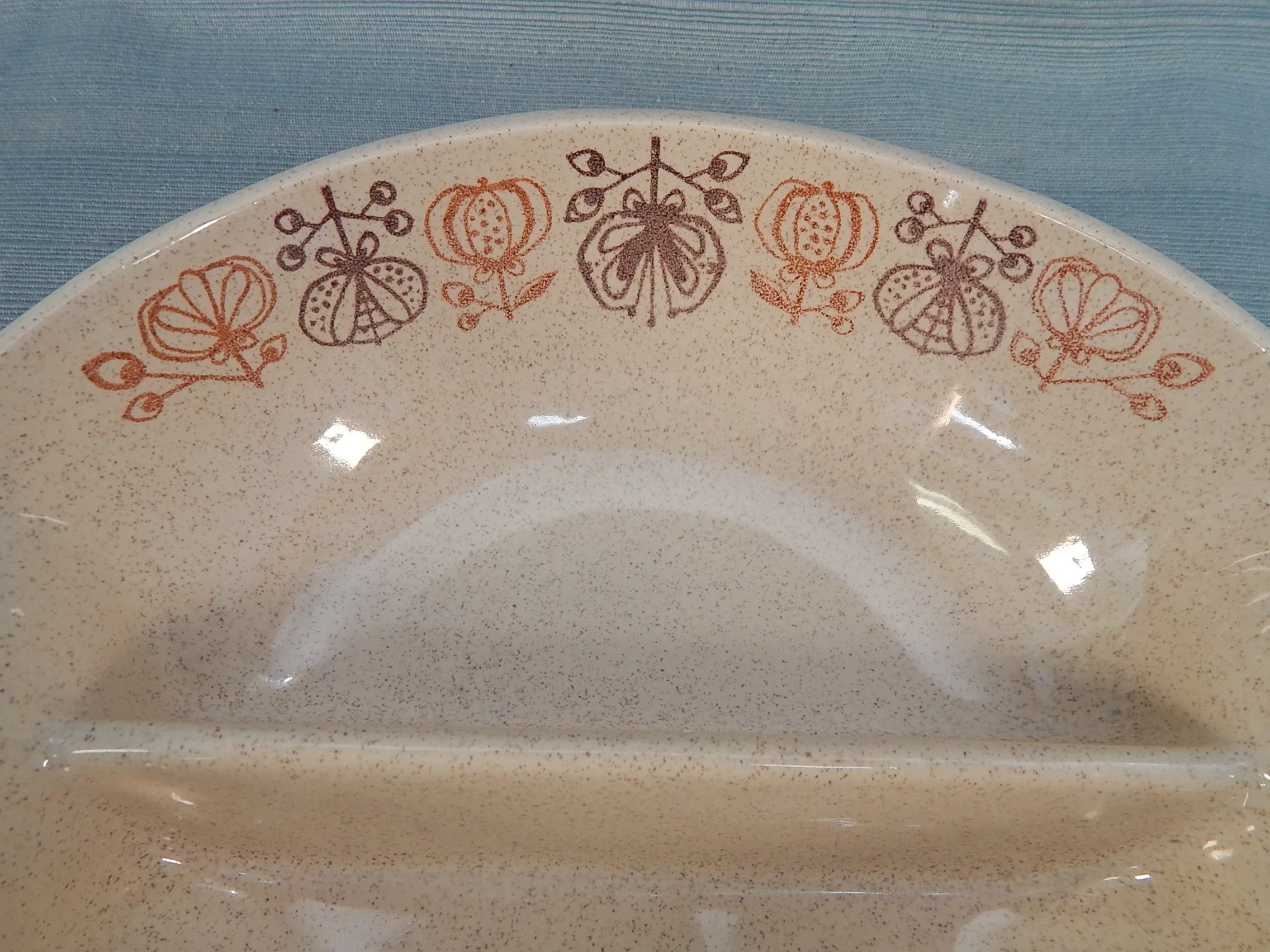 Franciscan "Pomegranate" Divided Bowl - Very Good Condition