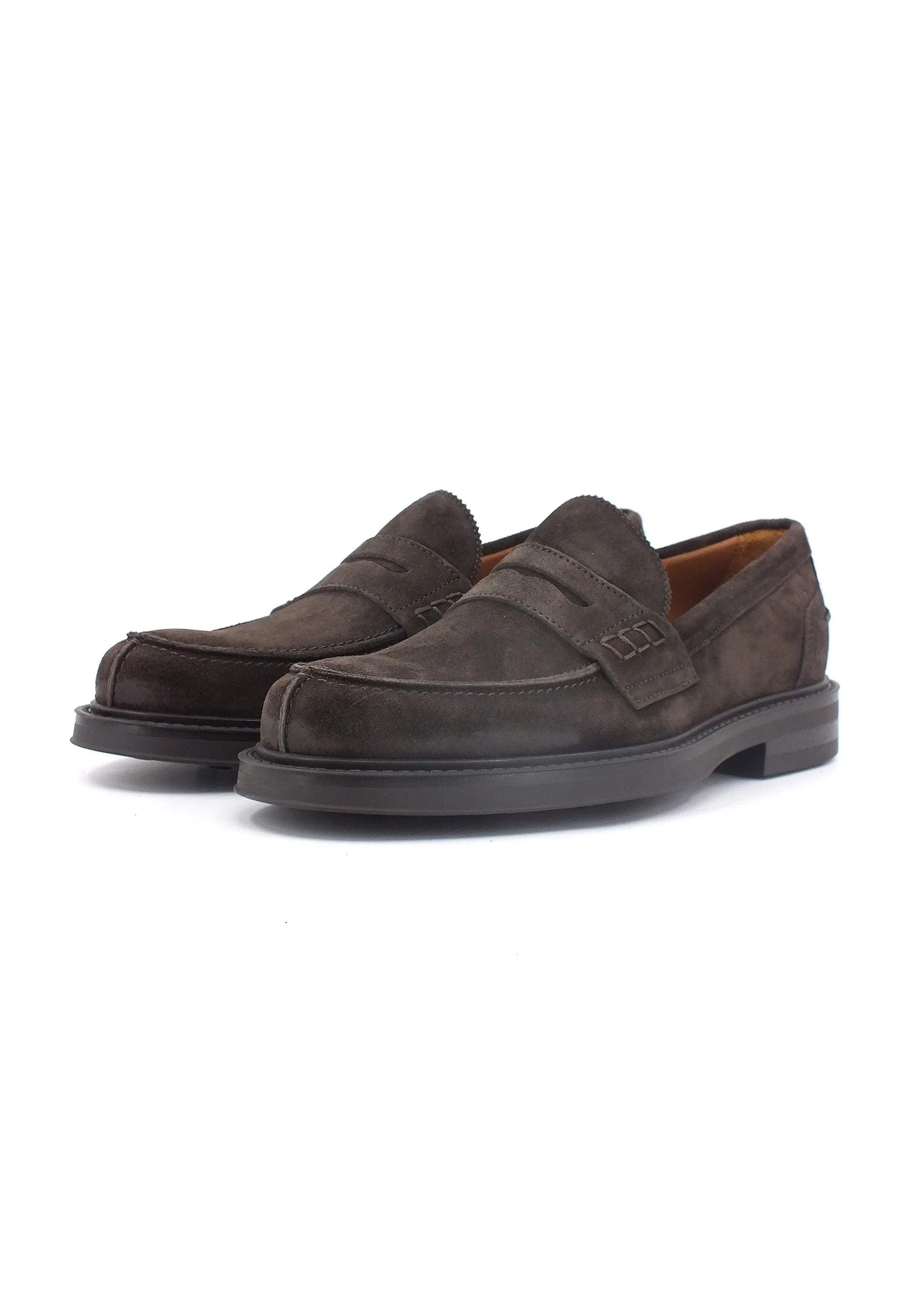 FRAU Waxy Mocassino Uomo Pepe Marrone 73A8149