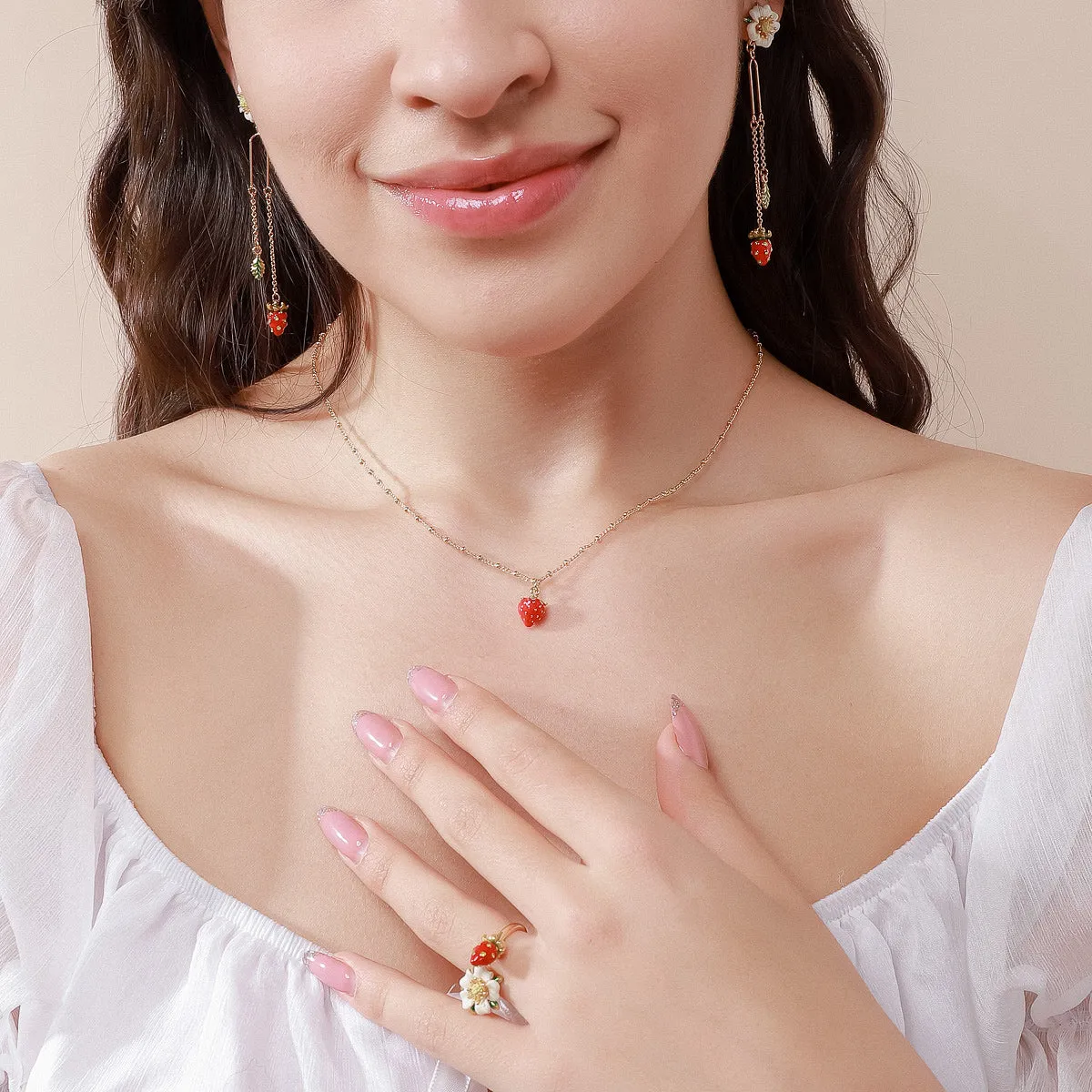 Fruit Enamel Necklace