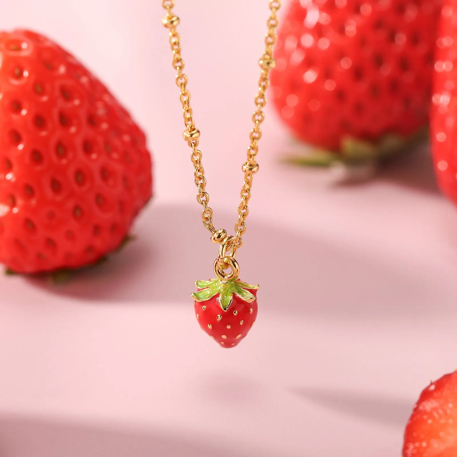 Fruit Enamel Necklace