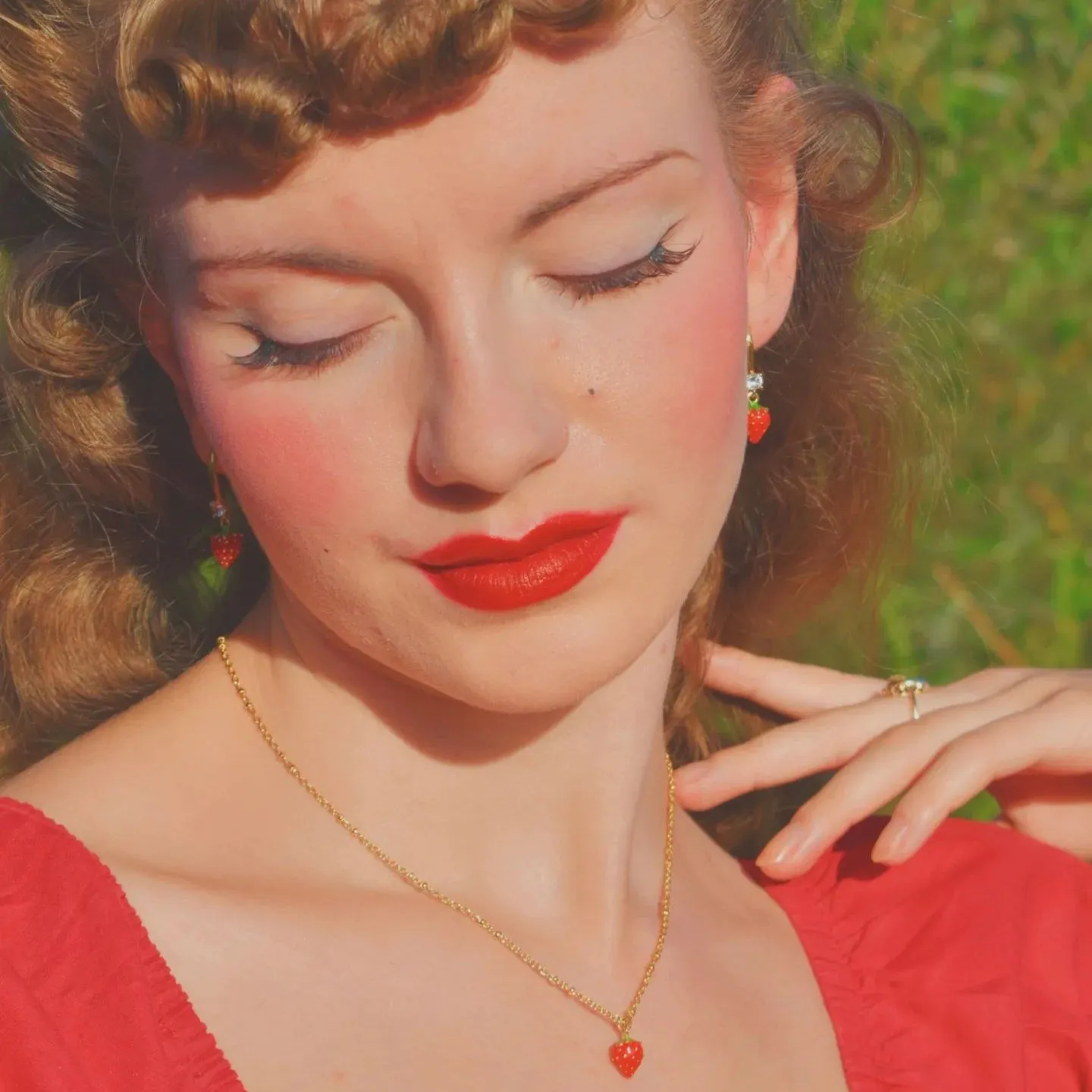 Fruit Enamel Necklace