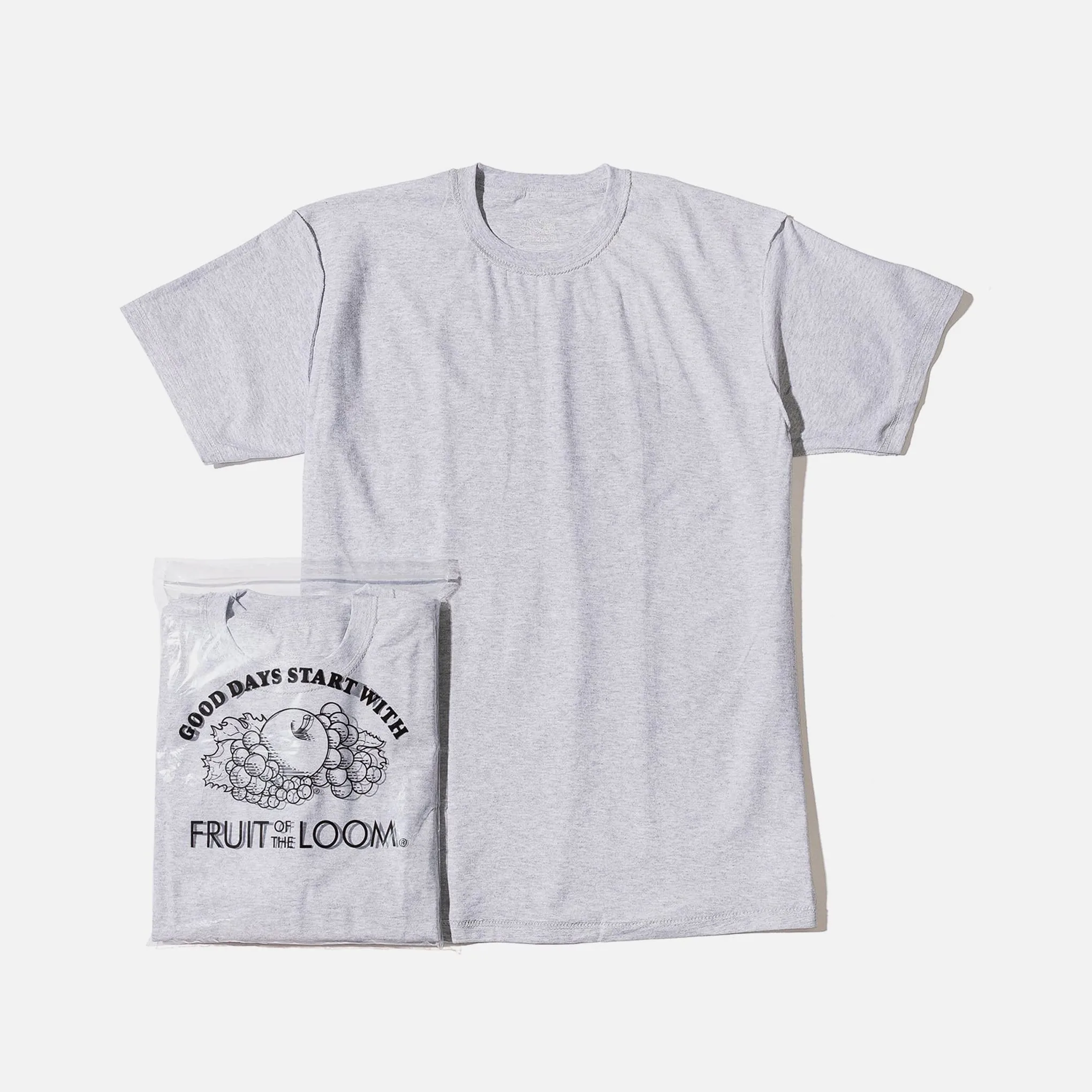 Fruit of the Loom x Unused T-shirt - Grey (2 Pack)