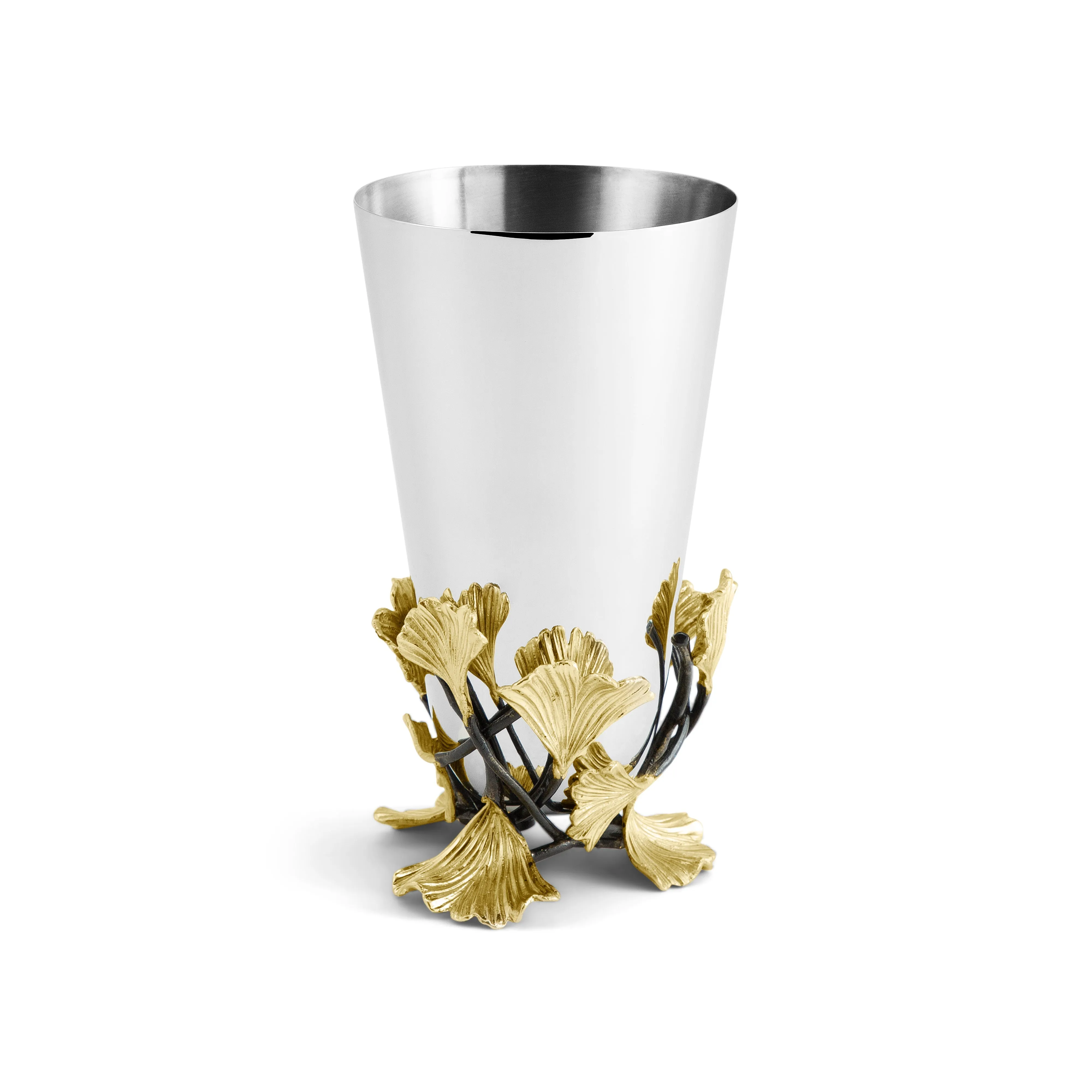 Golden Ginkgo Vase