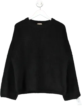 H&M Black Oversized Mohair-blend Jumper UK S/M