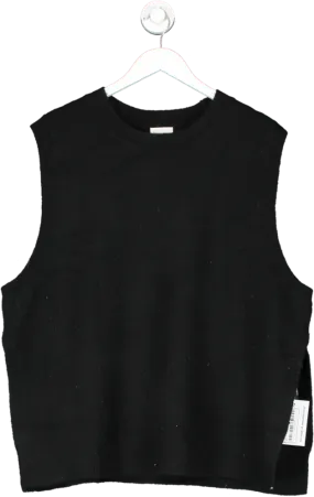 H&M Black Sleeveless Knitted Tunic UK L