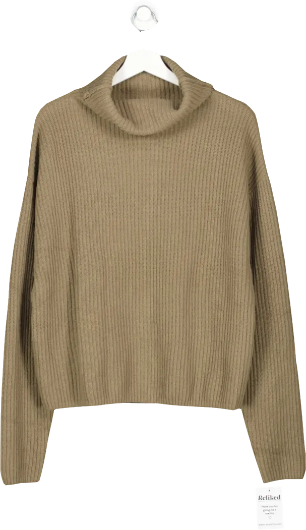 H&M Brown Chunky Roll Neck UK S