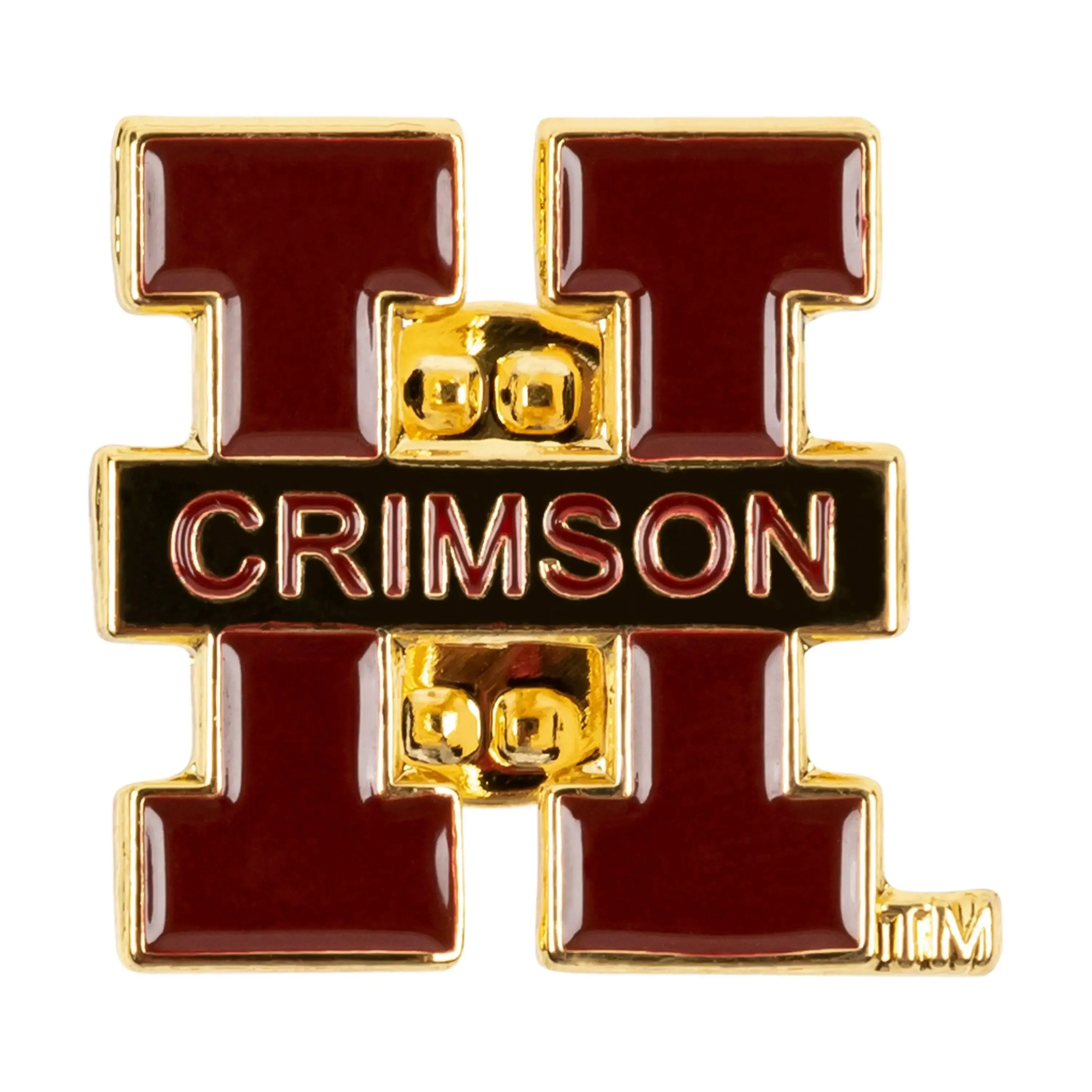 Harvard Crimson H Pin