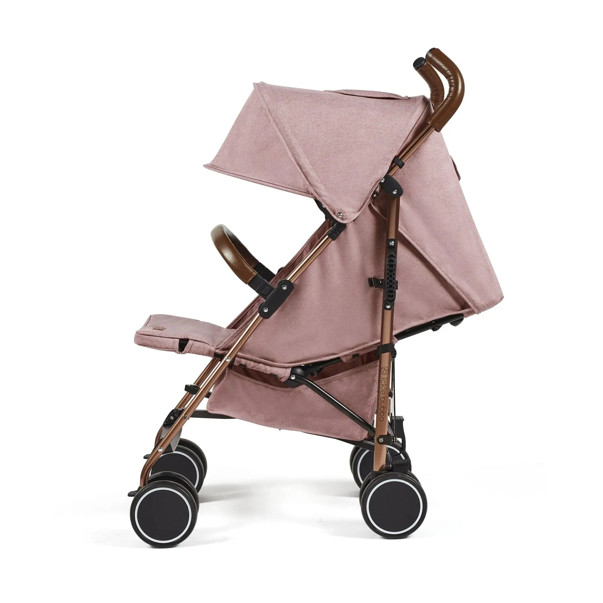 Ickle Bubba Discovery Stroller, Max Bundle - Rose Gold / Dusky Pink / Tan