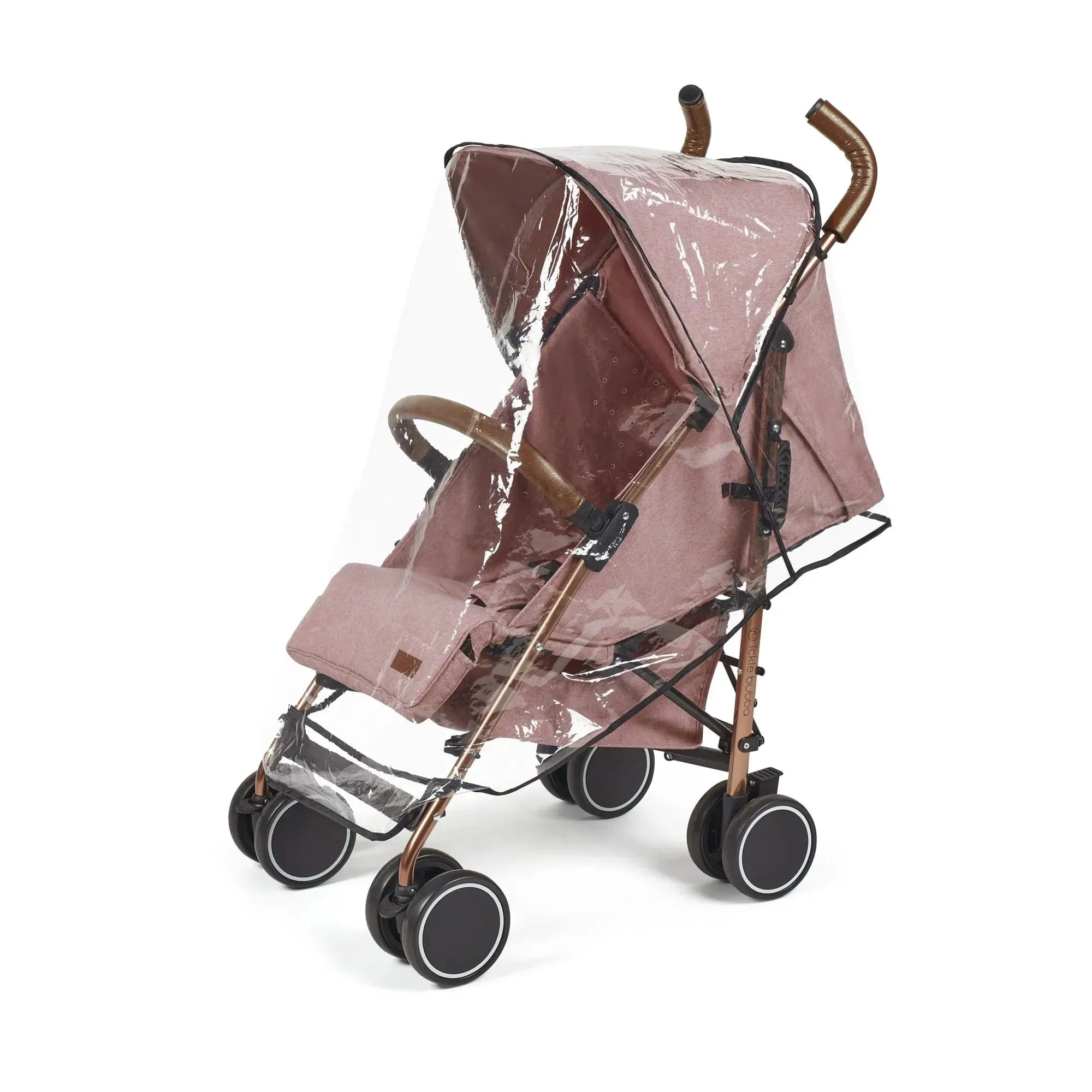 Ickle Bubba Discovery Stroller, Max Bundle - Rose Gold / Dusky Pink / Tan