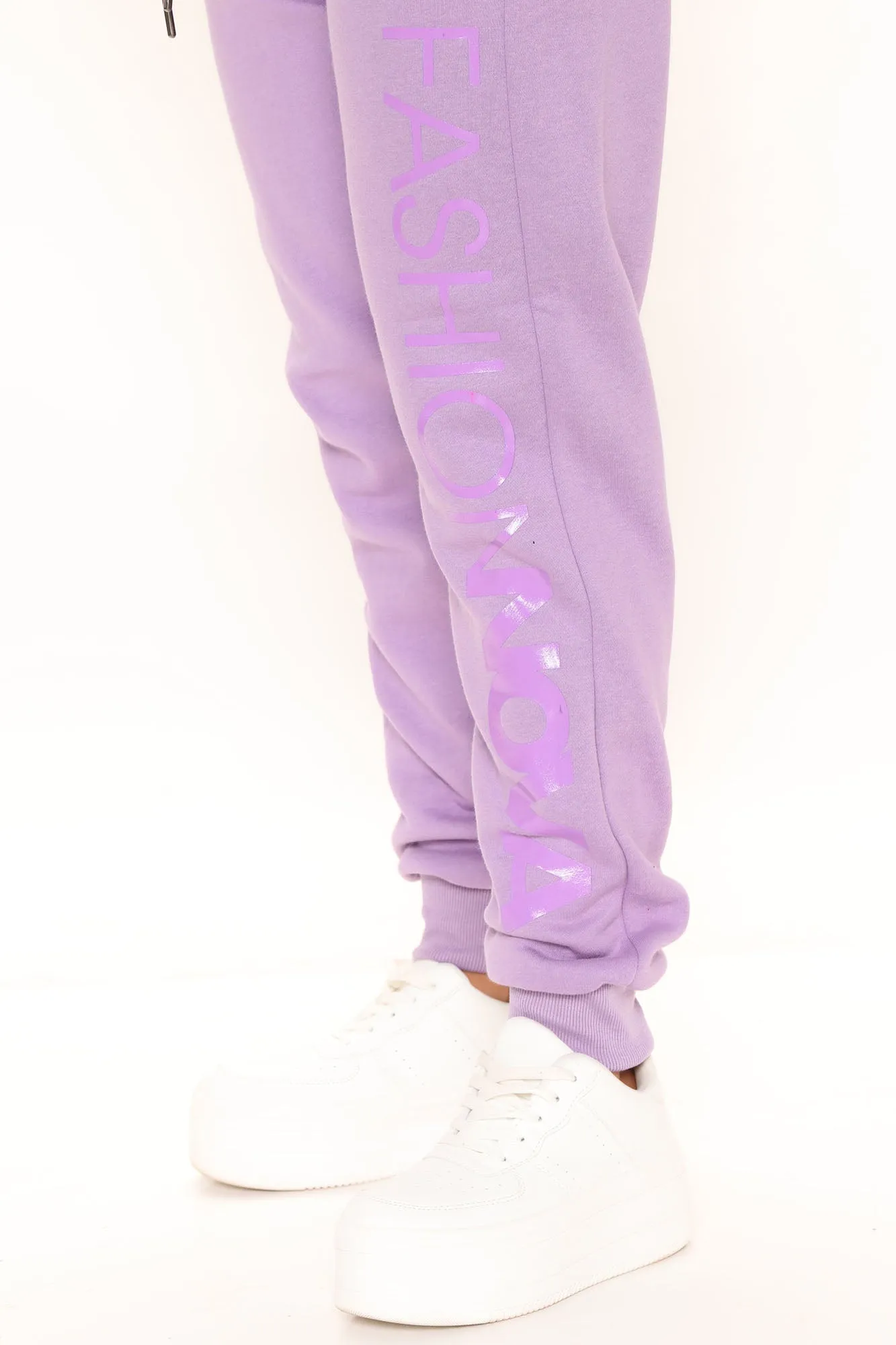 In My Fashion Nova Jogger Set - Purple