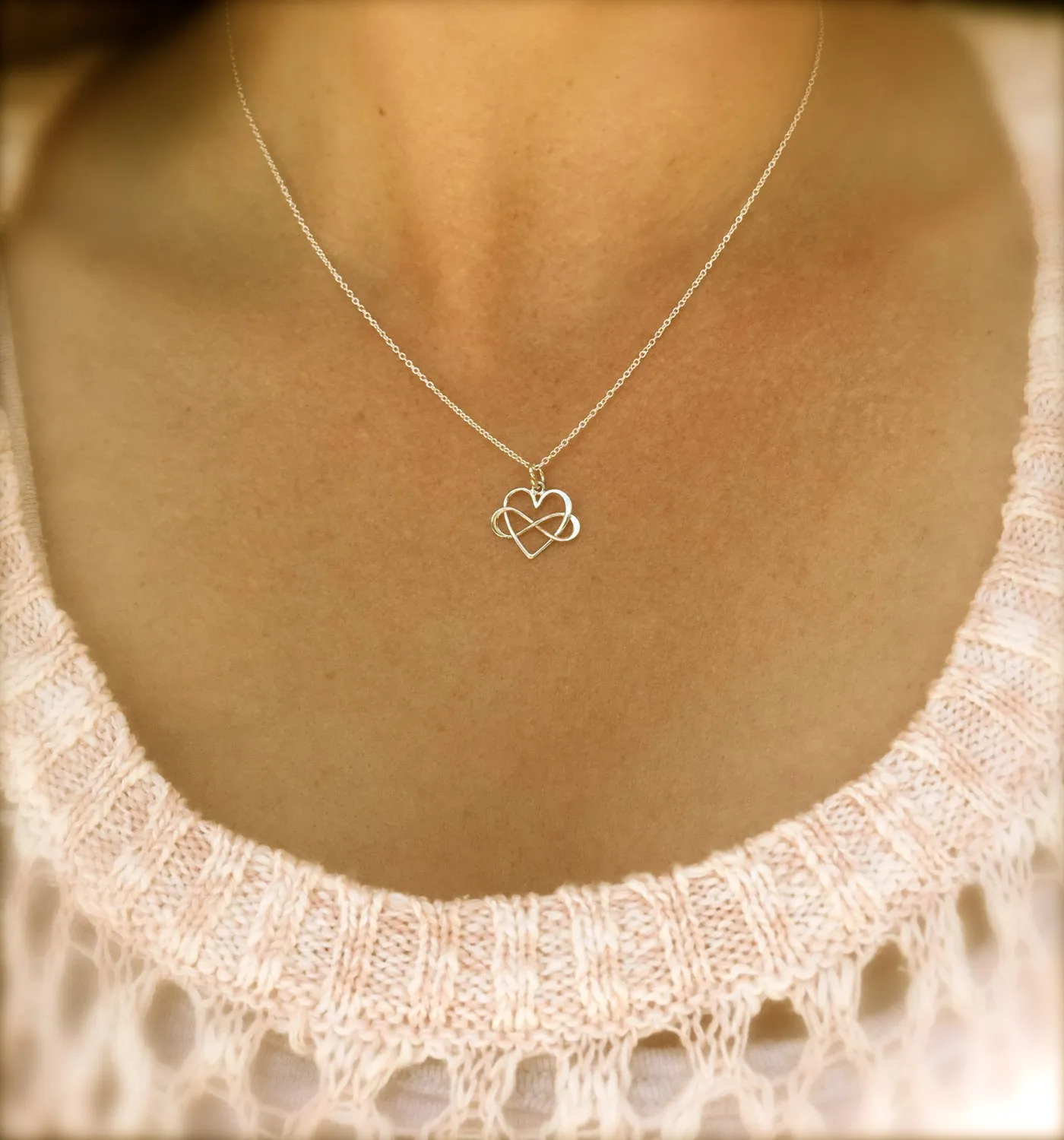 Infinity Heart Necklace Mom