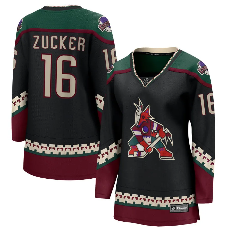 Jason Zucker Arizona Coyotes Fanatics Branded Women's 2021/22 Home Breakaway Jersey - Black