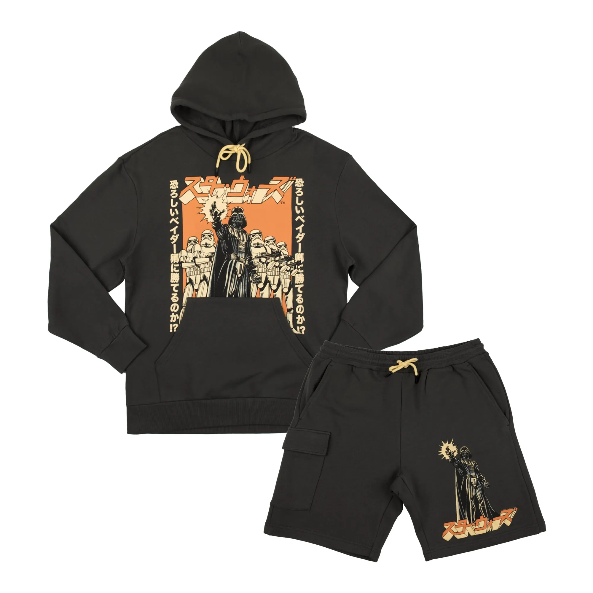 Kanji Vader With Troopers  Hoodie and Shorts Lounge Set