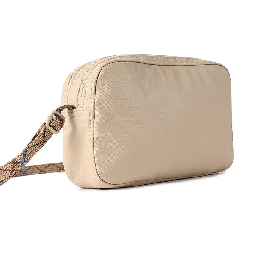 MAIA CROSSBODY RFID - CREASED SAFARI BEIGE