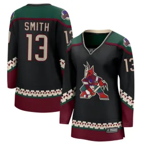 Nathan Smith Arizona Coyotes Fanatics Branded Women's 2021/22 Home Breakaway Jersey - Black