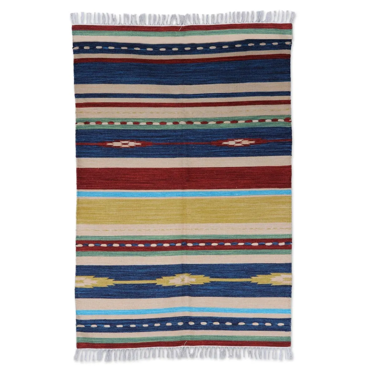 Novica Across The Universe Hand-Woven Wool Area Rug (4 X 6)