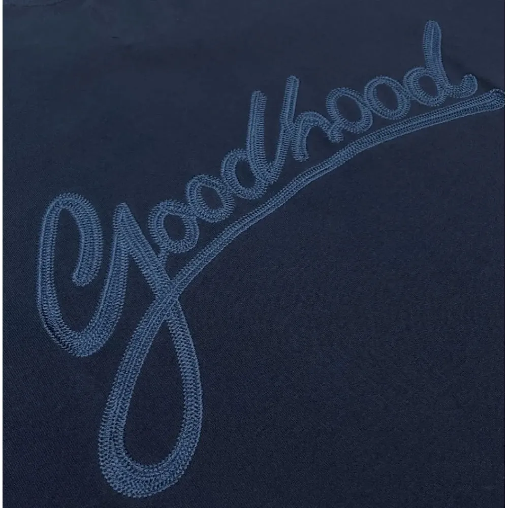 OLDISM OLD/SM  GOOD HOOD EMBROIDERY LOGO TEE-NAVY