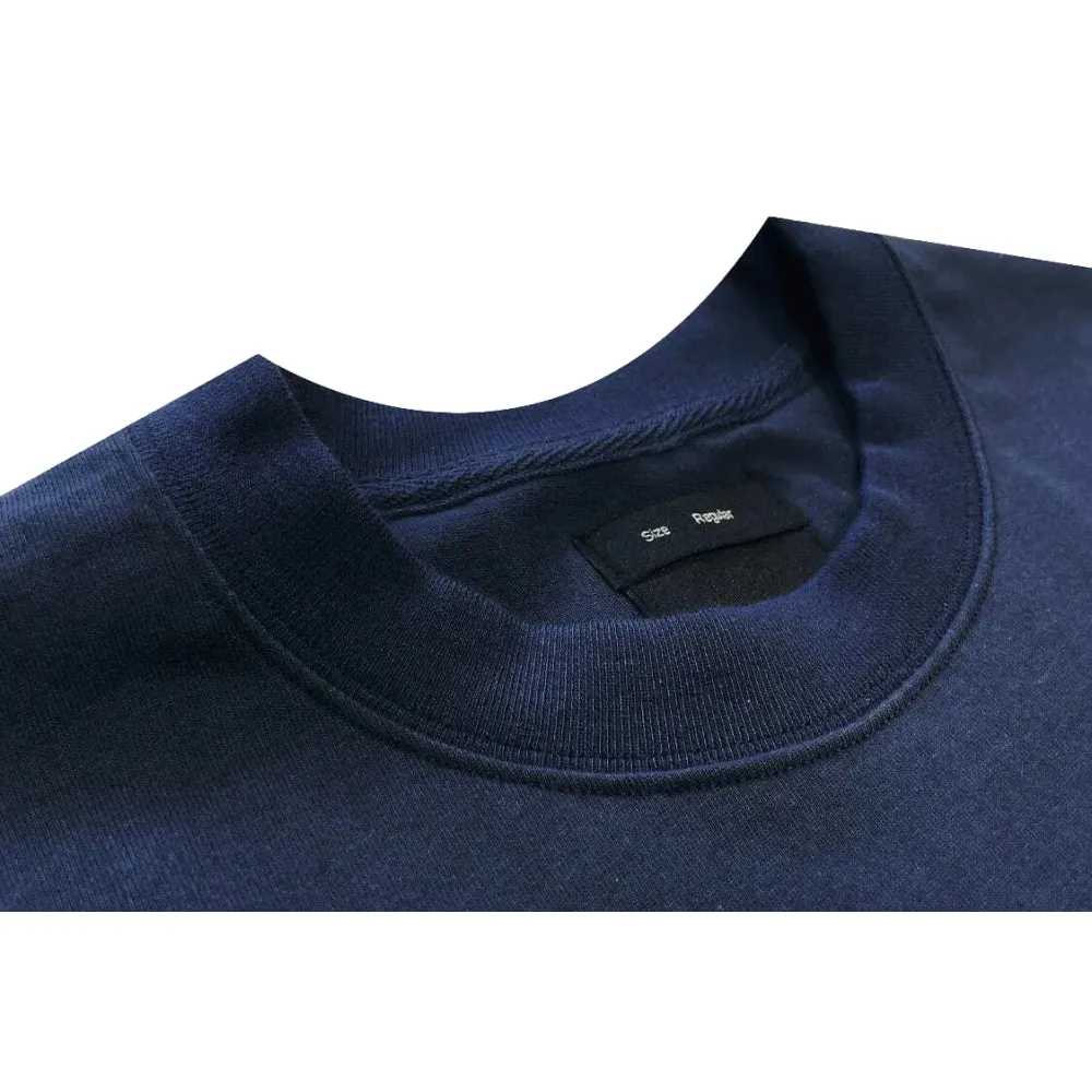 OLDISM OLD/SM OVERSIZE EMBROIDERY LABEL POCKET TEE-NAVY